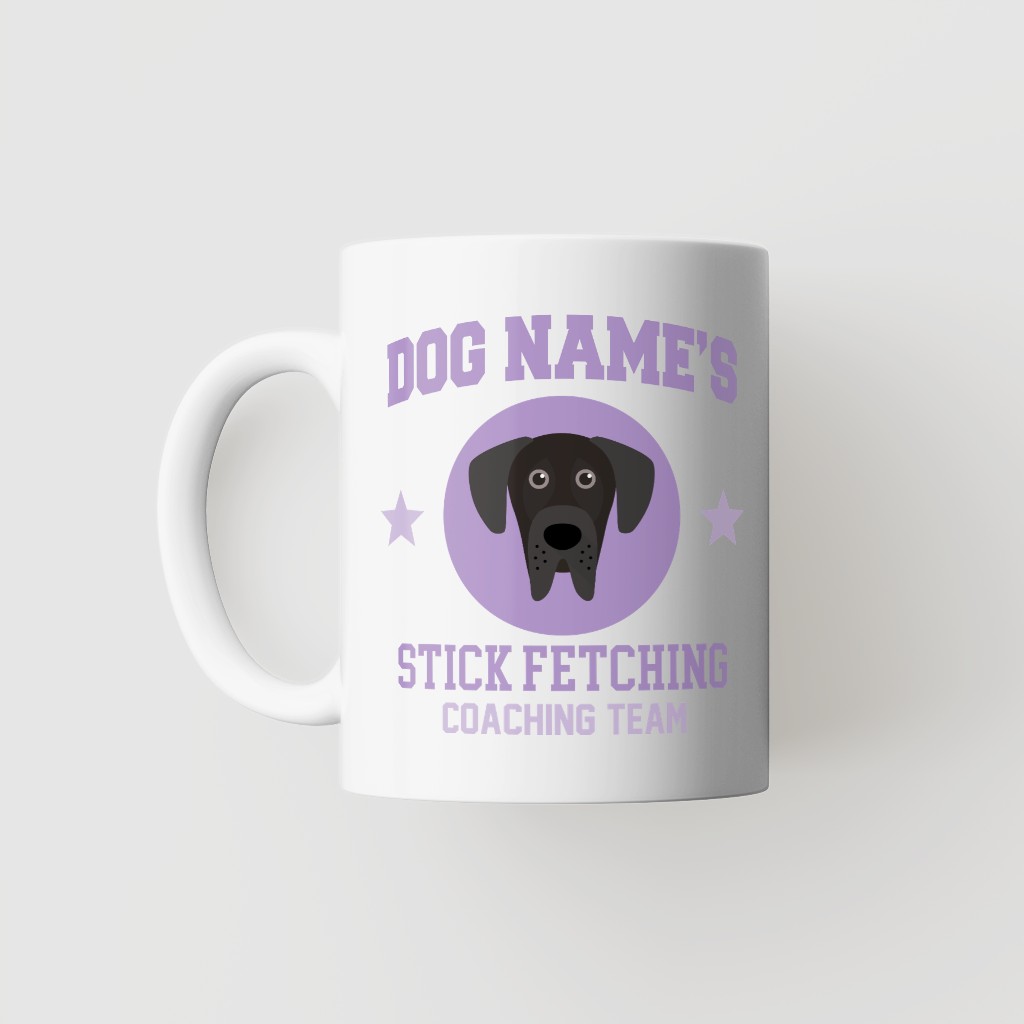Stick Fetching Coaching Team: Personalized {breedFullName} Mug