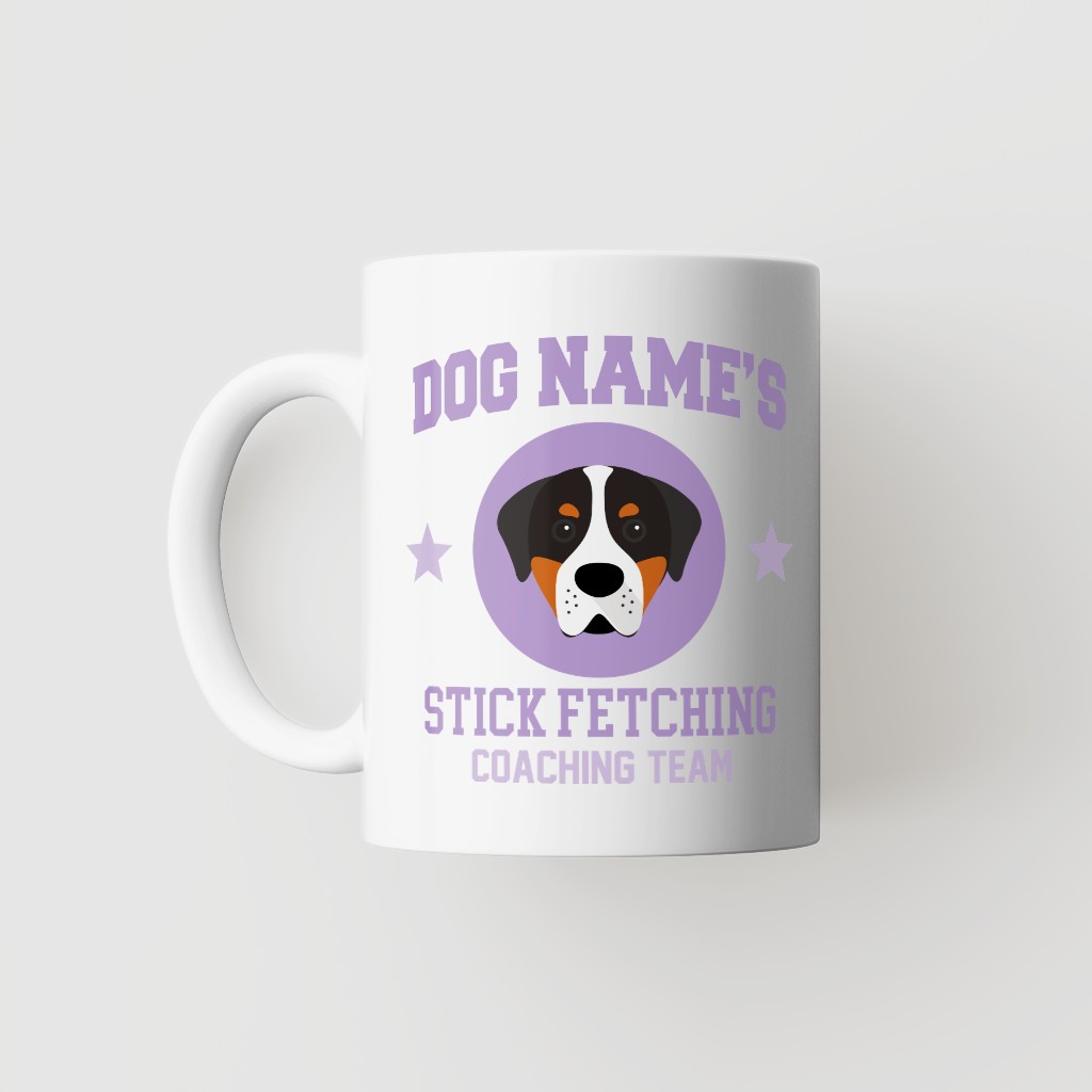 Stick Fetching Coaching Team: Personalized {breedFullName} Mug