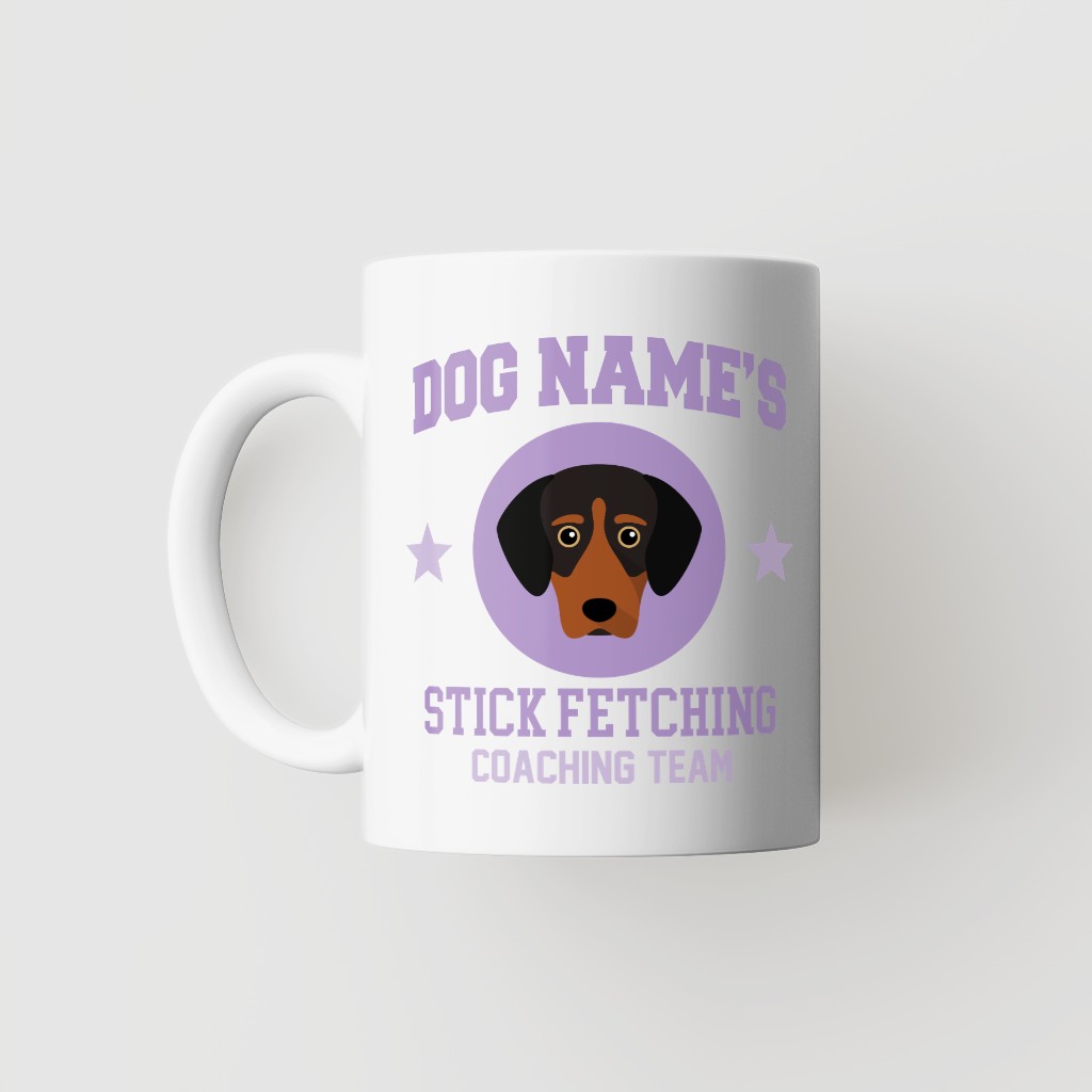 Stick Fetching Coaching Team: Personalized {breedFullName} Mug