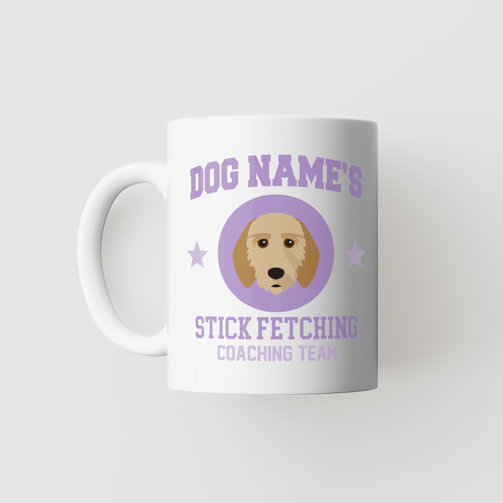 Stick Fetching Coaching Team: Personalized {breedFullName} Mug