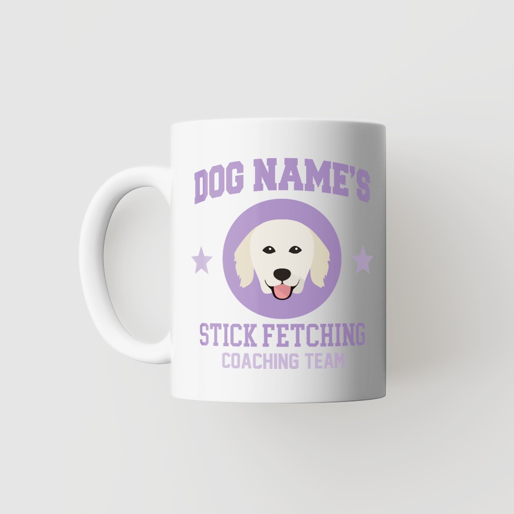 Stick Fetching Coaching Team: Personalized {breedFullName} Mug