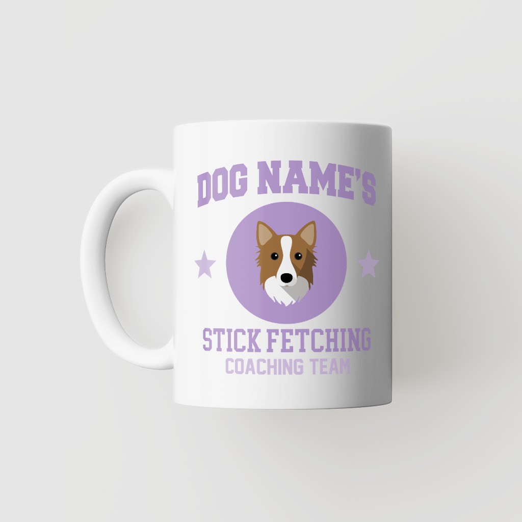 Stick Fetching Coaching Team: Personalized {breedFullName} Mug