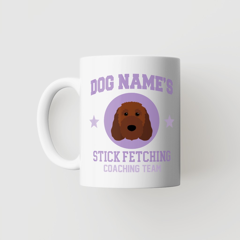 Stick Fetching Coaching Team: Personalized {breedFullName} Mug