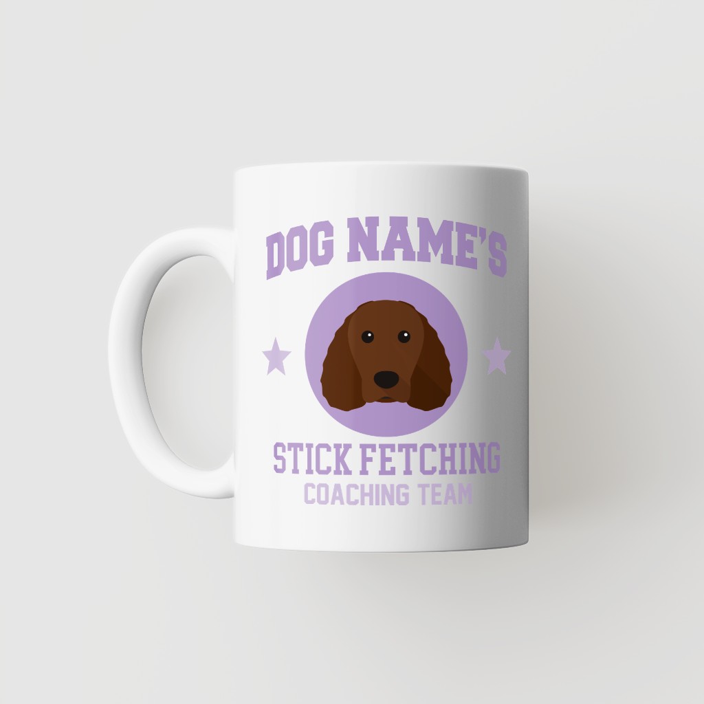 Stick Fetching Coaching Team: Personalised {breedFullName} Mug