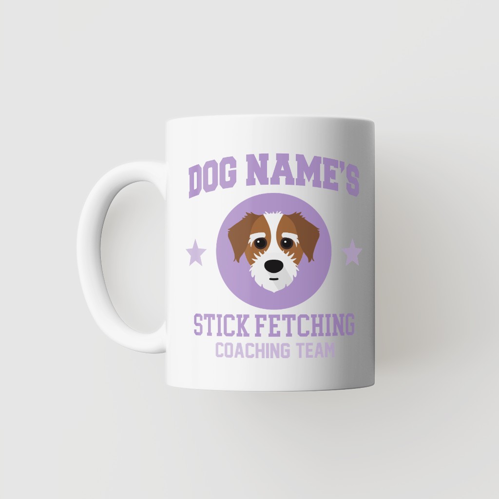 Stick Fetching Coaching Team: Personalized {breedFullName} Mug