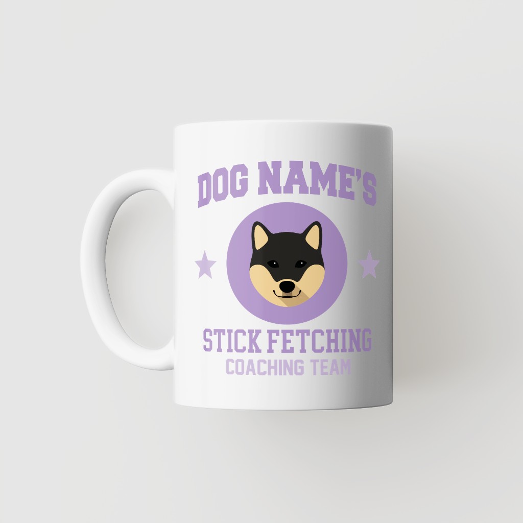 Stick Fetching Coaching Team: Personalized {breedFullName} Mug