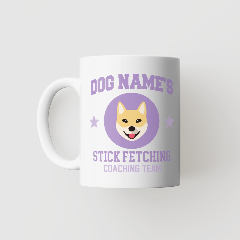 Stick Fetching Coaching Team: Personalized {breedFullName} Mug
