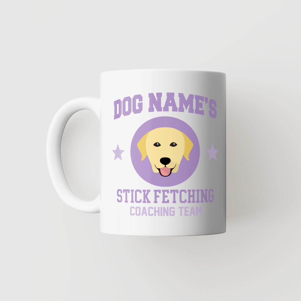 Stick Fetching Coaching Team: Personalized {breedFullName} Mug
