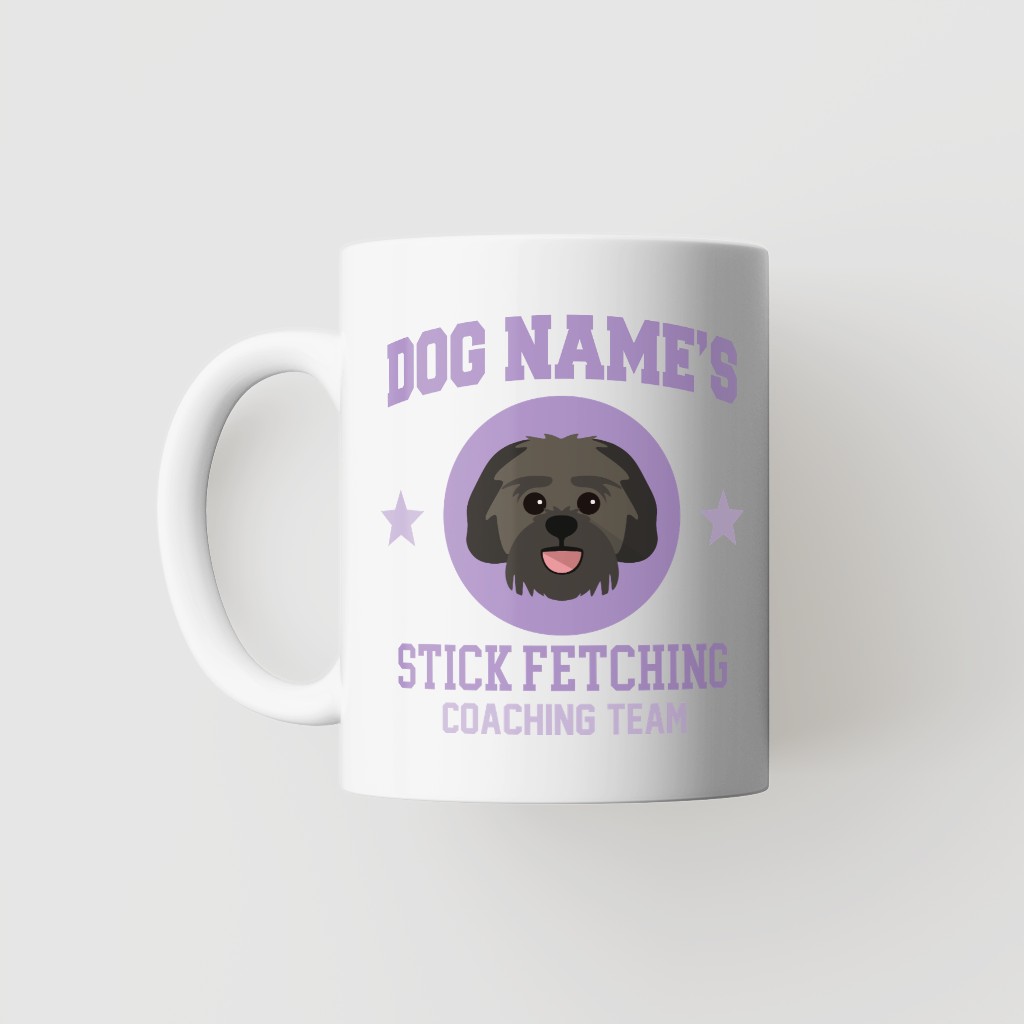 Stick Fetching Coaching Team: Personalized {breedFullName} Mug