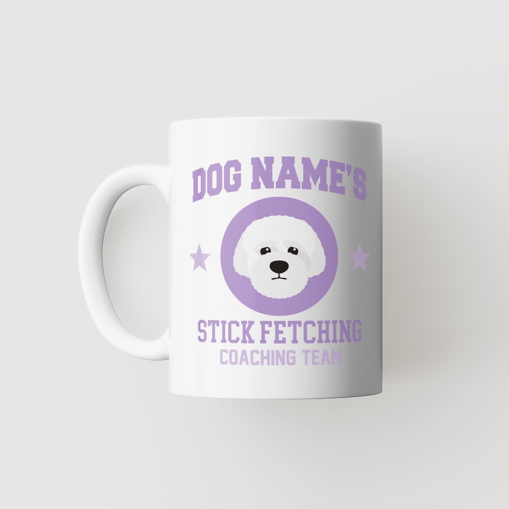 Stick Fetching Coaching Team: Personalized {breedFullName} Mug