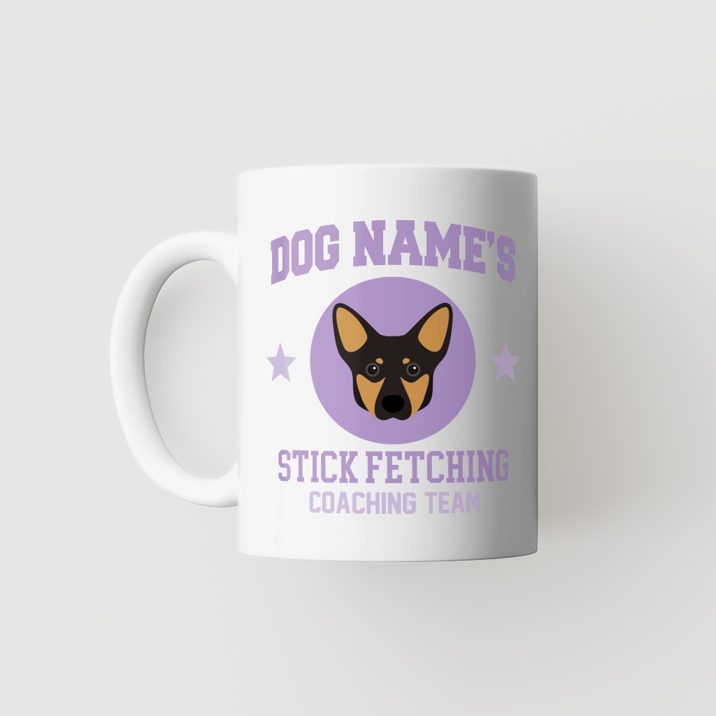 Stick Fetching Coaching Team: Personalized {breedFullName} Mug