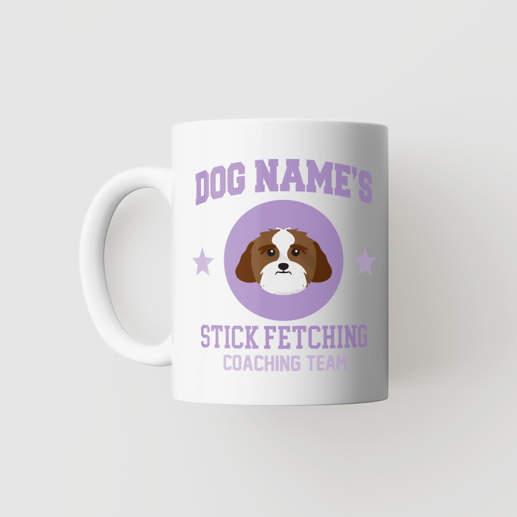 Stick Fetching Coaching Team: Personalized {breedFullName} Mug
