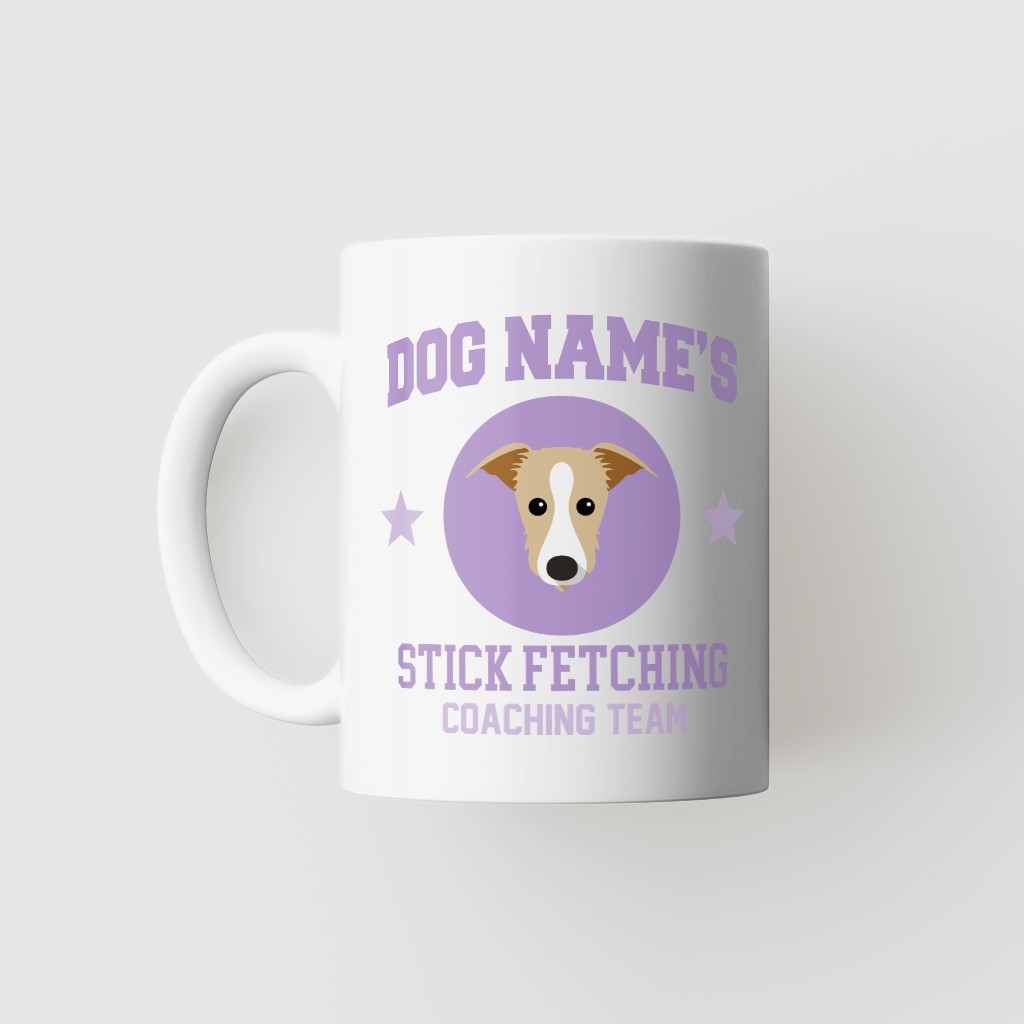 Stick Fetching Coaching Team: Personalized {breedFullName} Mug