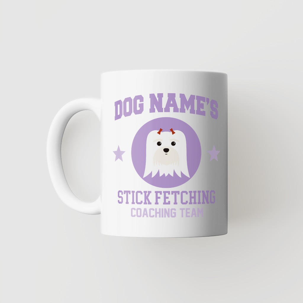 Stick Fetching Coaching Team: Personalized {breedFullName} Mug