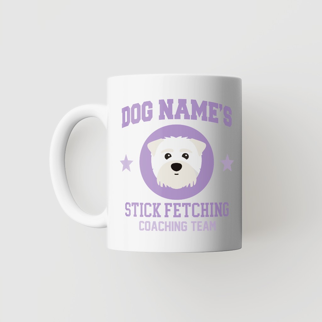 Stick Fetching Coaching Team: Personalized {breedFullName} Mug