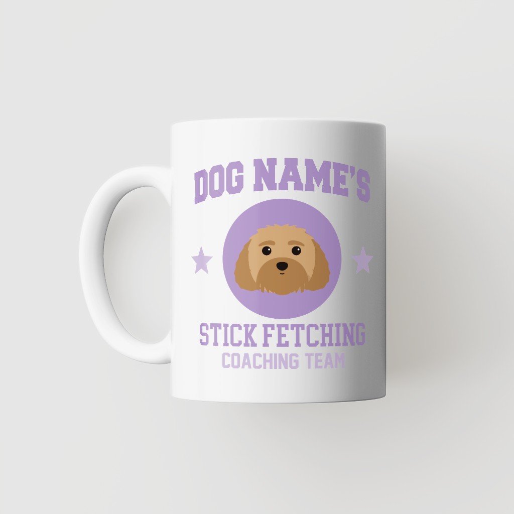 Stick Fetching Coaching Team: Personalized {breedFullName} Mug