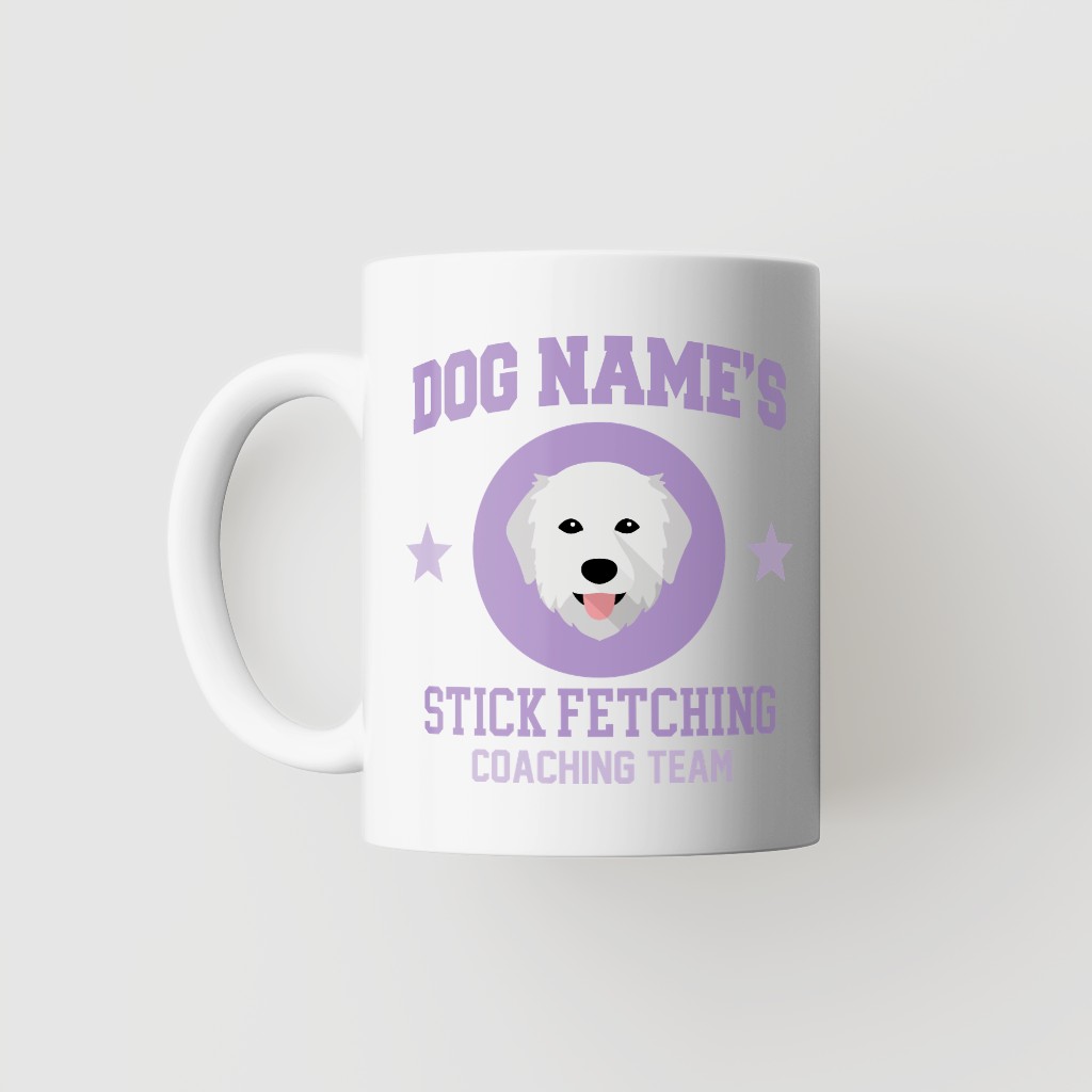 Stick Fetching Coaching Team: Personalized {breedFullName} Mug