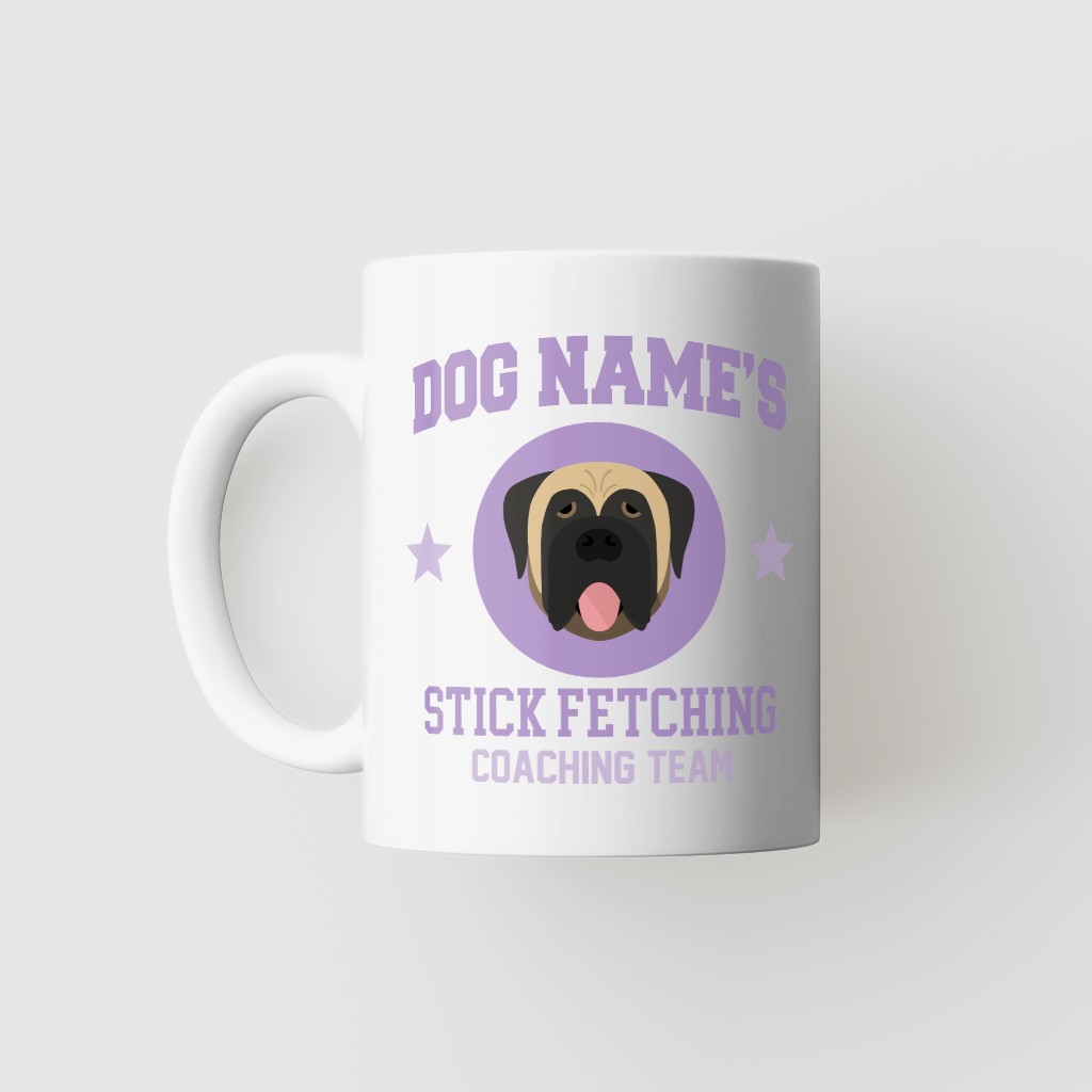 Stick Fetching Coaching Team: Personalized {breedFullName} Mug