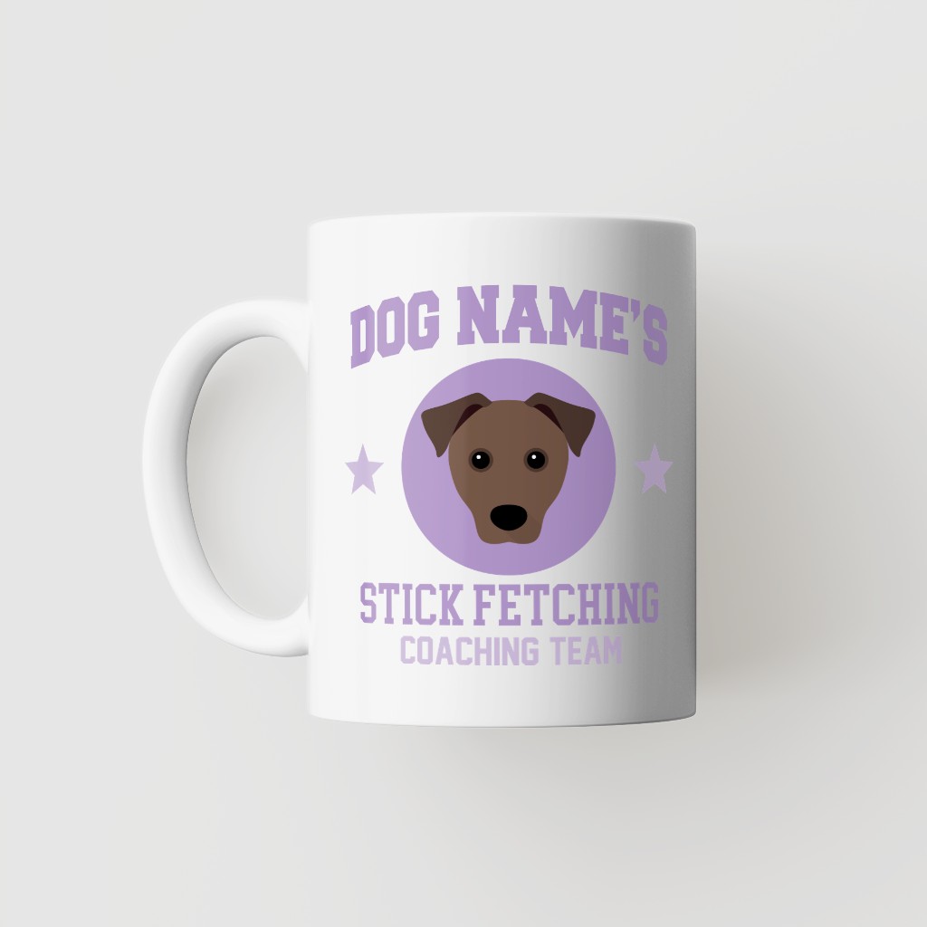 Stick Fetching Coaching Team: Personalized {breedFullName} Mug