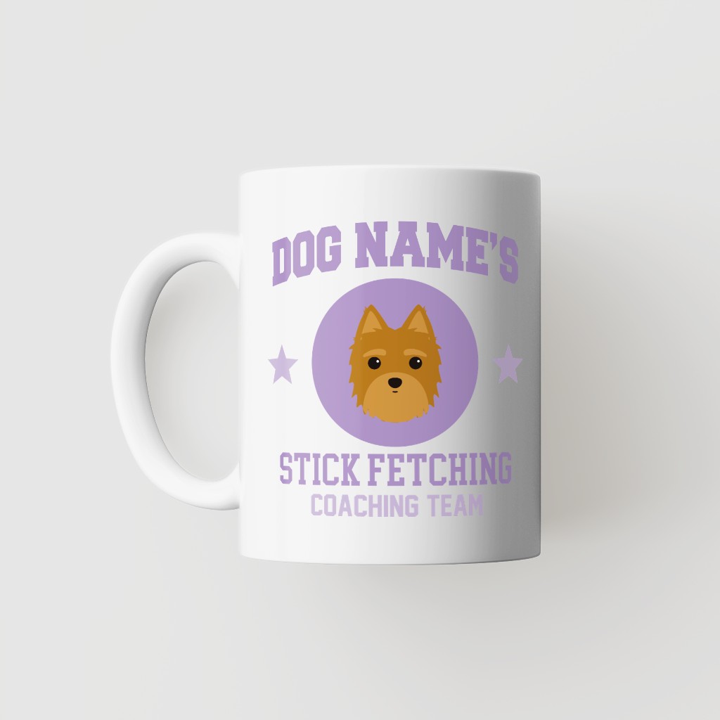 Stick Fetching Coaching Team: Personalized {breedFullName} Mug