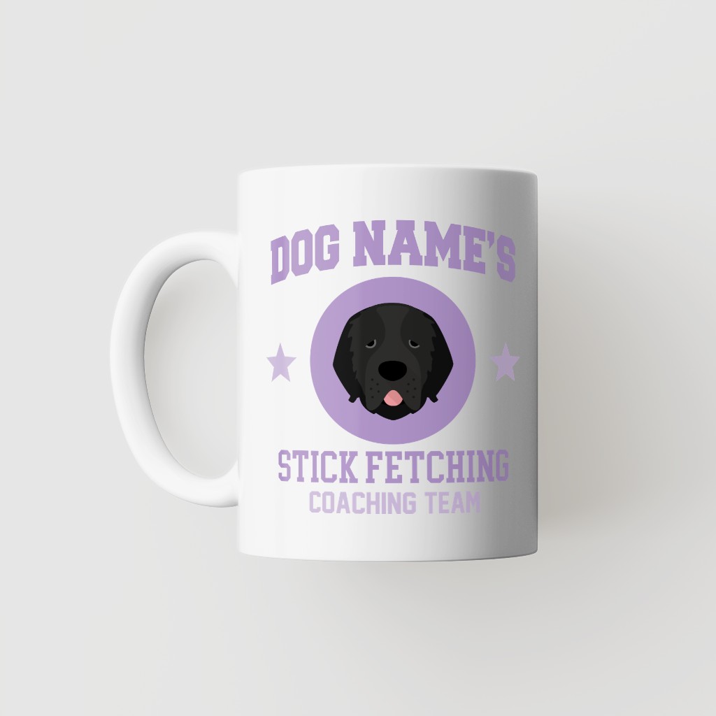 Stick Fetching Coaching Team: Personalized {breedFullName} Mug