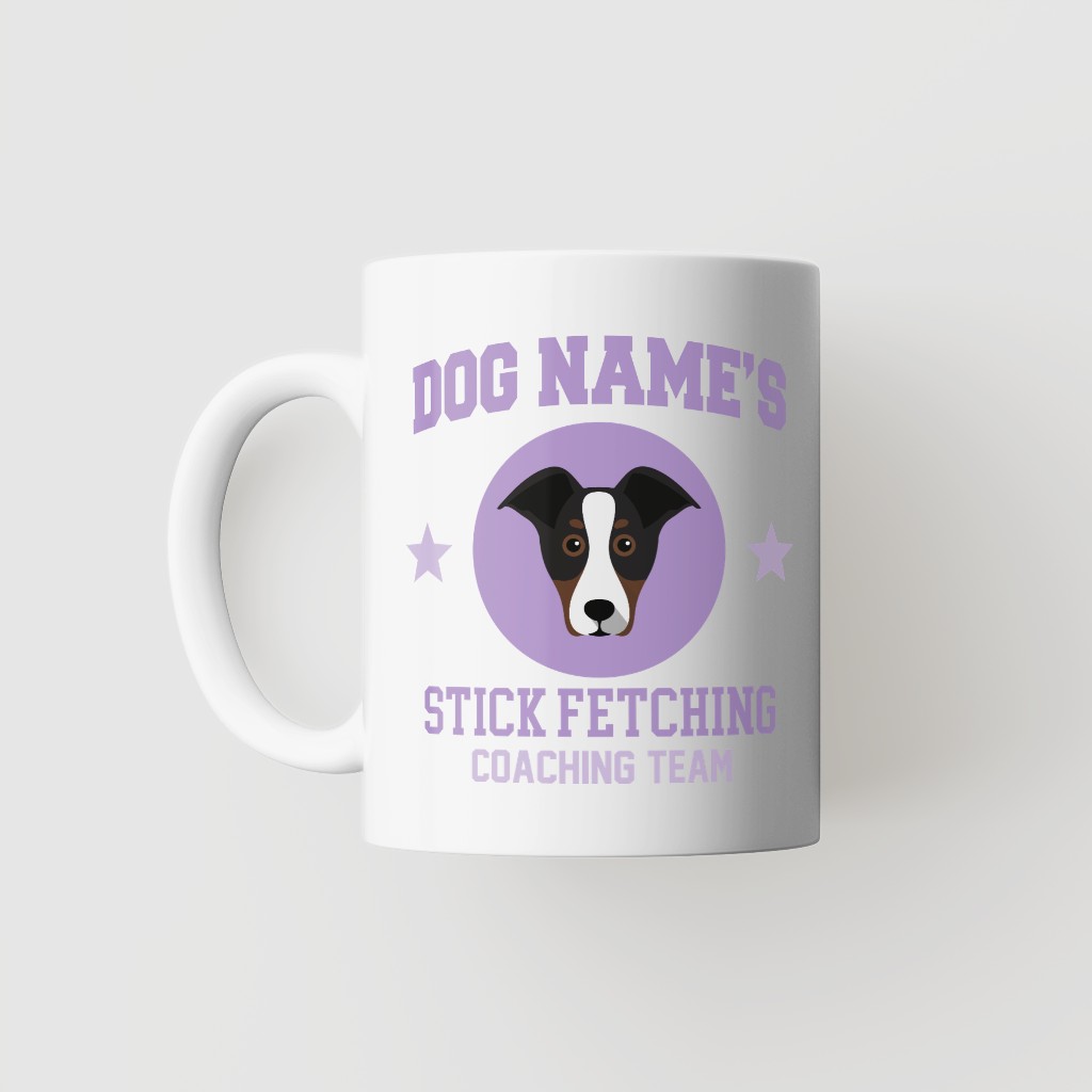 Stick Fetching Coaching Team: Personalized {breedFullName} Mug