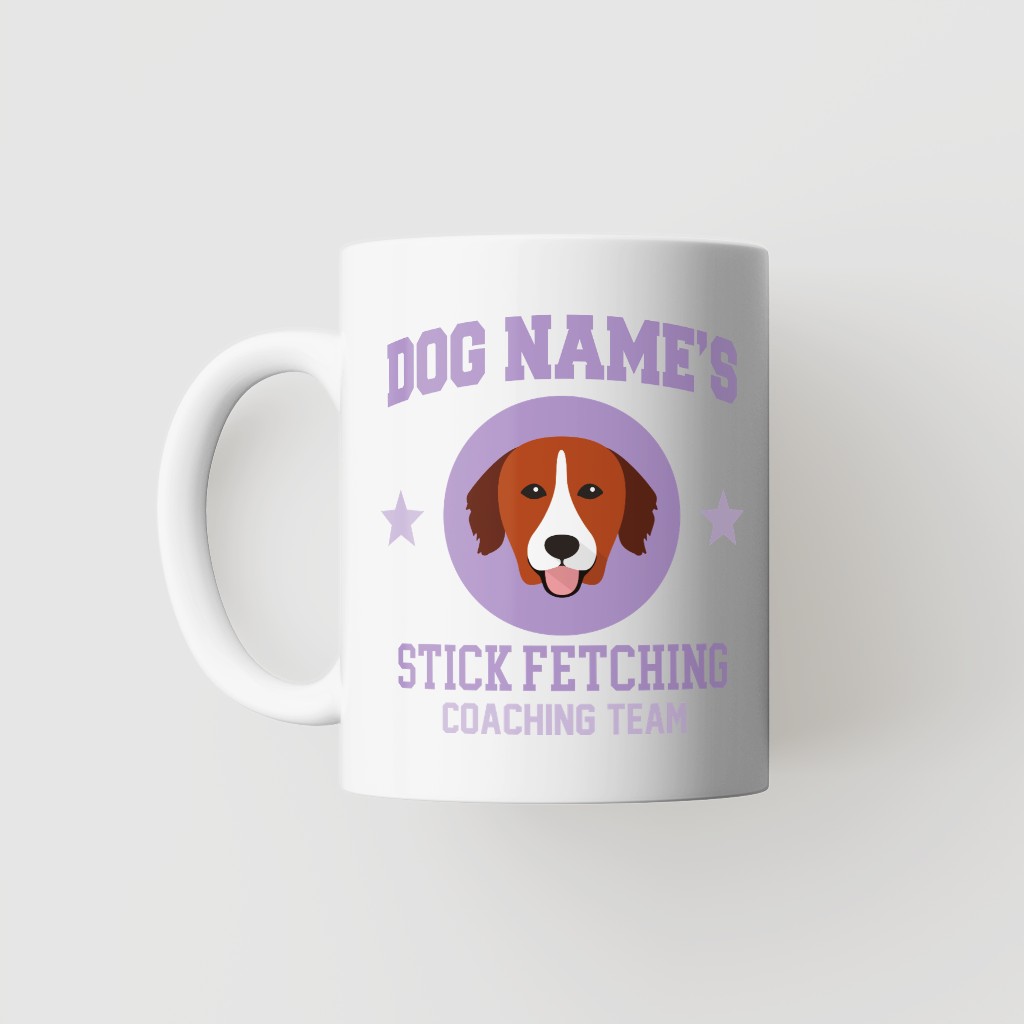 Stick Fetching Coaching Team: Personalized {breedFullName} Mug