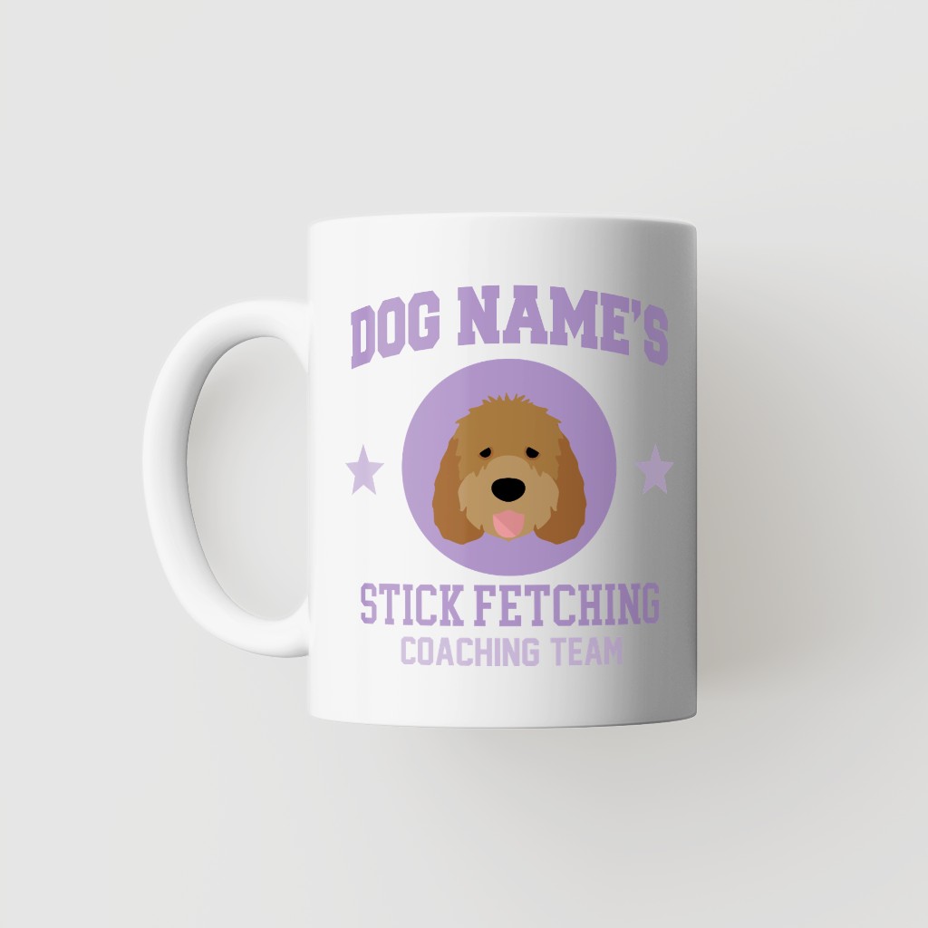 Stick Fetching Coaching Team: Personalized {breedFullName} Mug