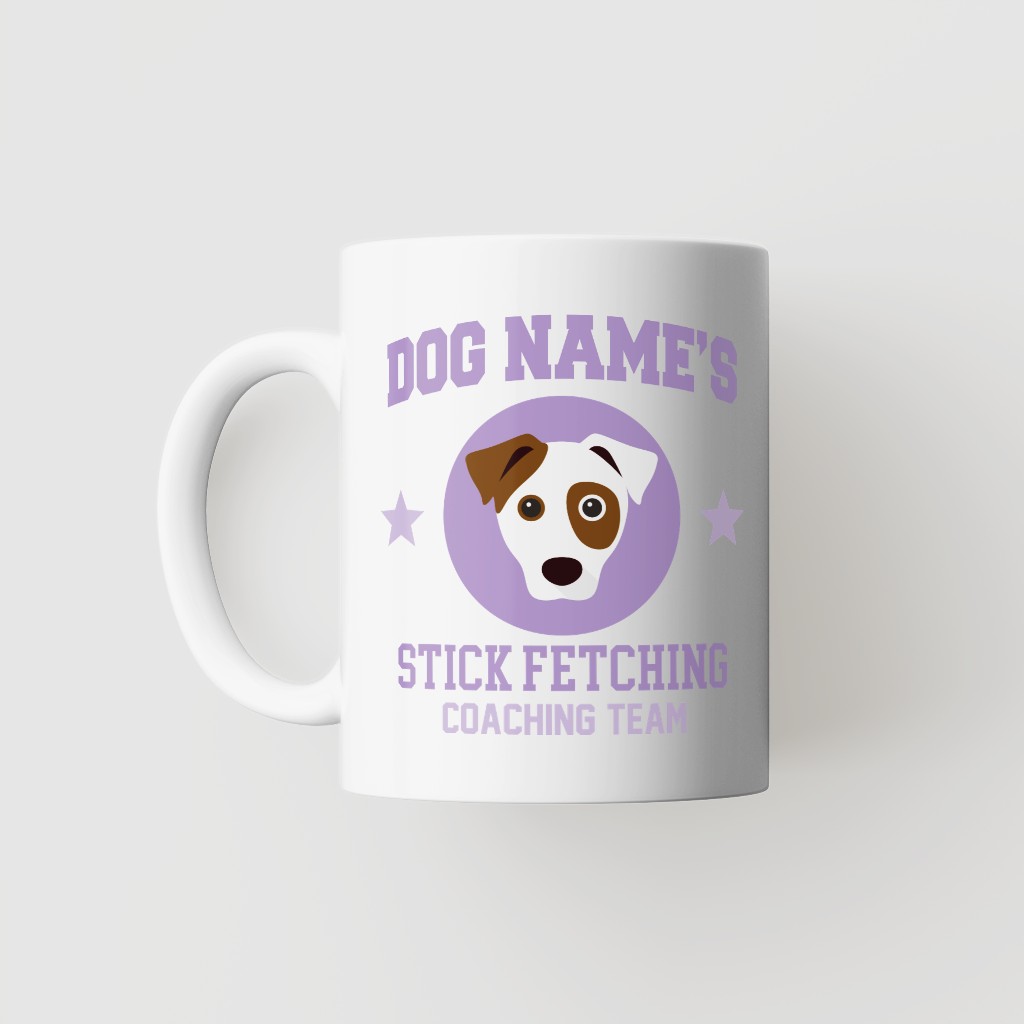 Stick Fetching Coaching Team: Personalized {breedFullName} Mug