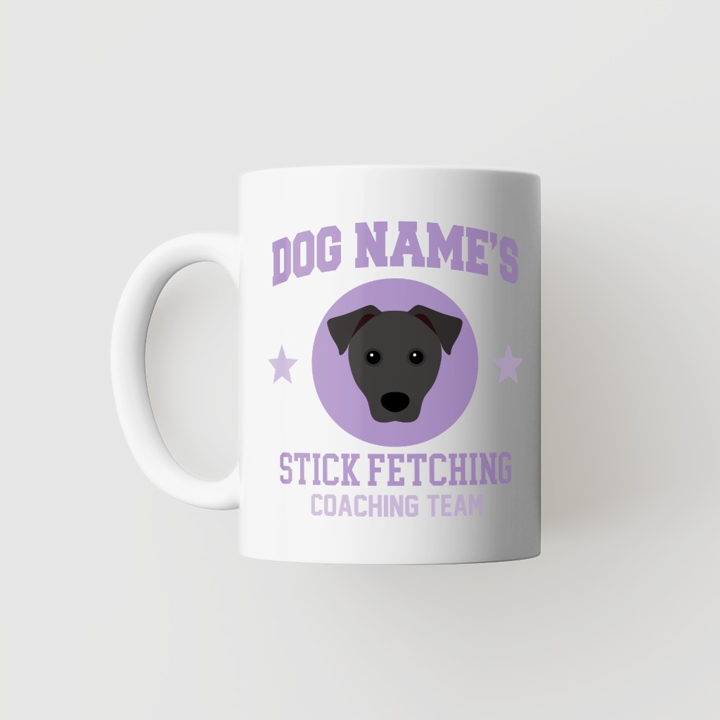 Stick Fetching Coaching Team: Personalized {breedFullName} Mug