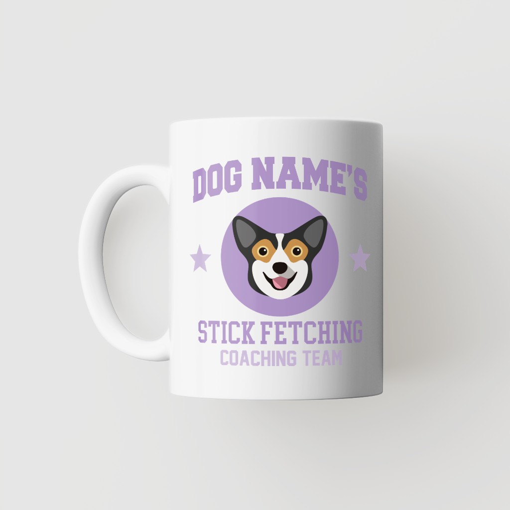Stick Fetching Coaching Team: Personalized {breedFullName} Mug