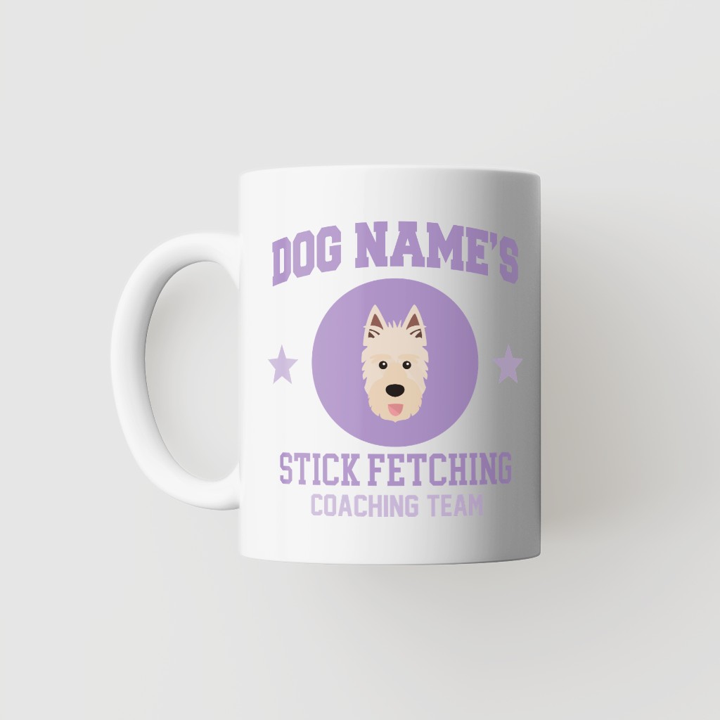 Stick Fetching Coaching Team: Personalized {breedFullName} Mug