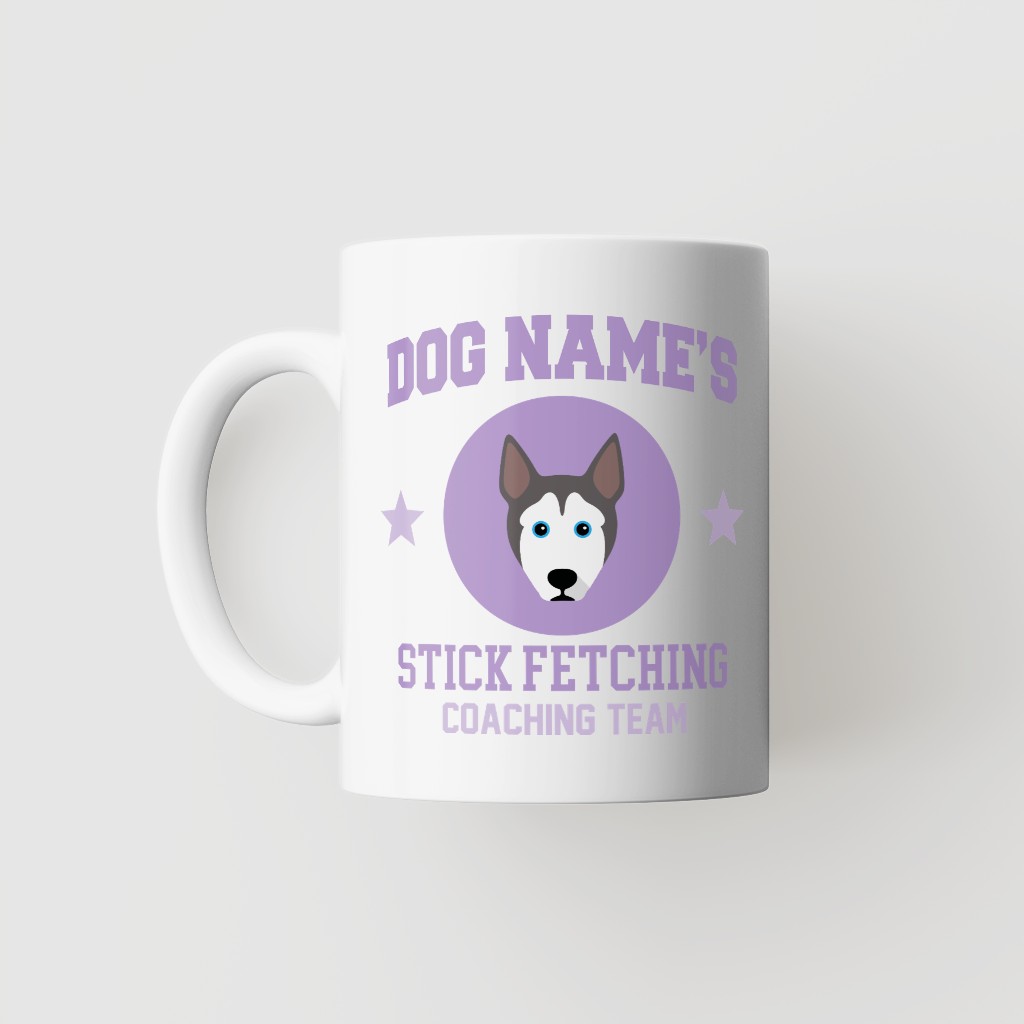 Stick Fetching Coaching Team: Personalized {breedFullName} Mug