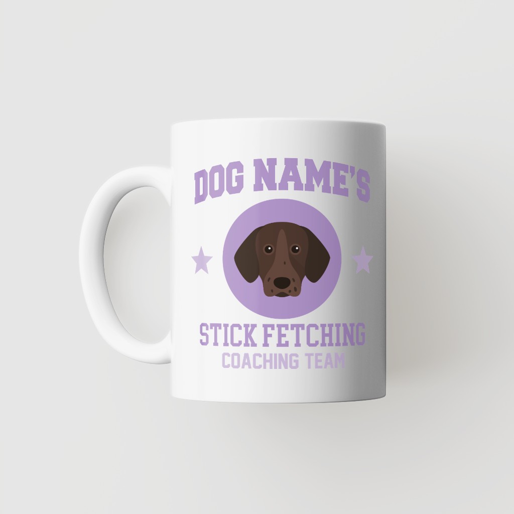 Stick Fetching Coaching Team: Personalized {breedFullName} Mug