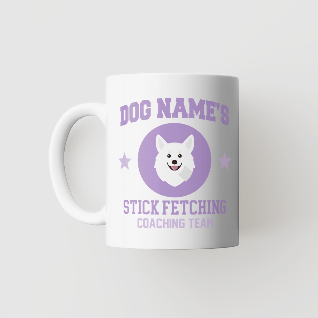 Stick Fetching Coaching Team: Personalized {breedFullName} Mug