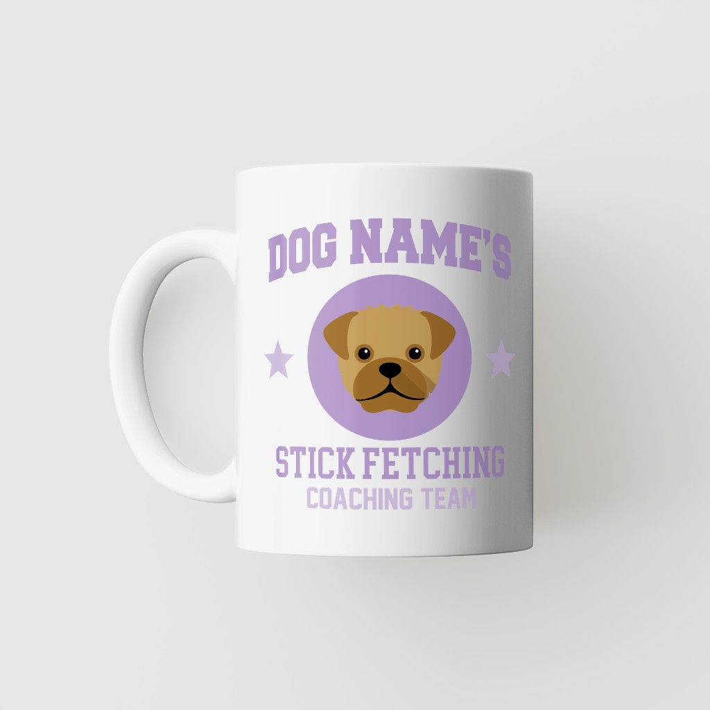Stick Fetching Coaching Team: Personalized {breedFullName} Mug