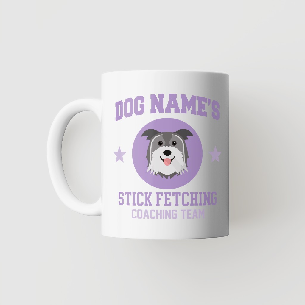 Stick Fetching Coaching Team: Personalized {breedFullName} Mug