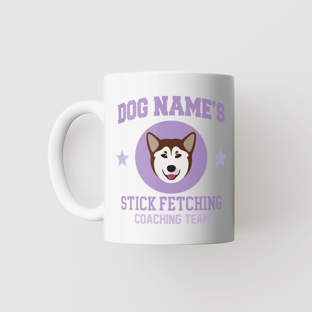Stick Fetching Coaching Team: Personalized {breedFullName} Mug