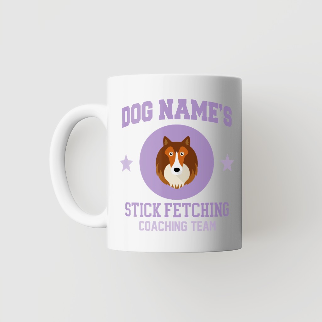 Stick Fetching Coaching Team: Personalized {breedFullName} Mug