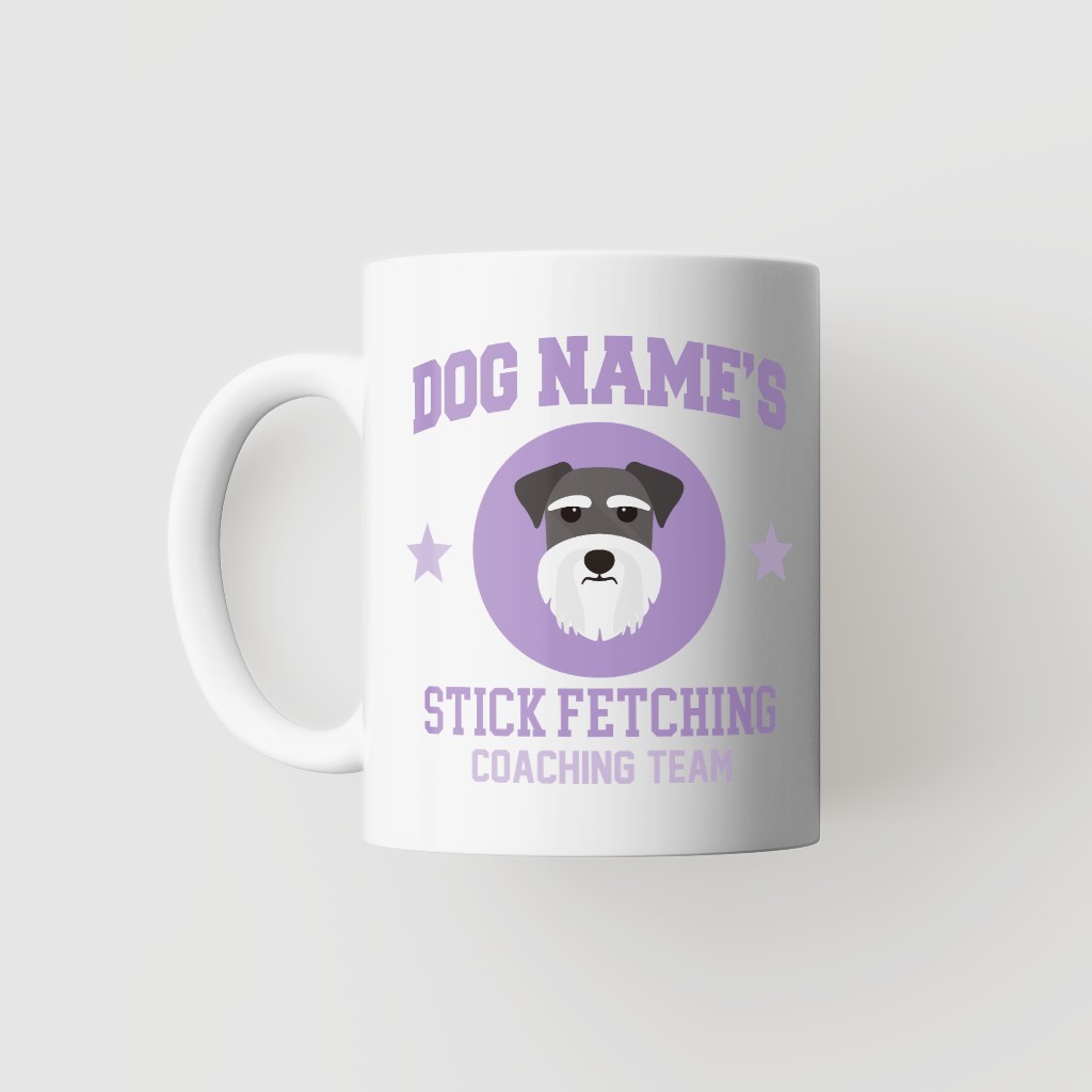 Stick Fetching Coaching Team: Personalized {breedFullName} Mug