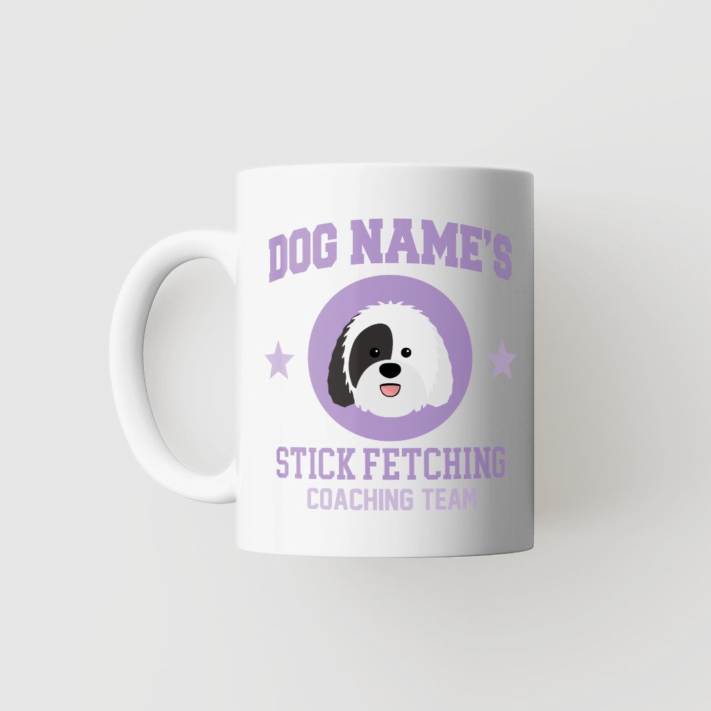 Stick Fetching Coaching Team: Personalized {breedFullName} Mug