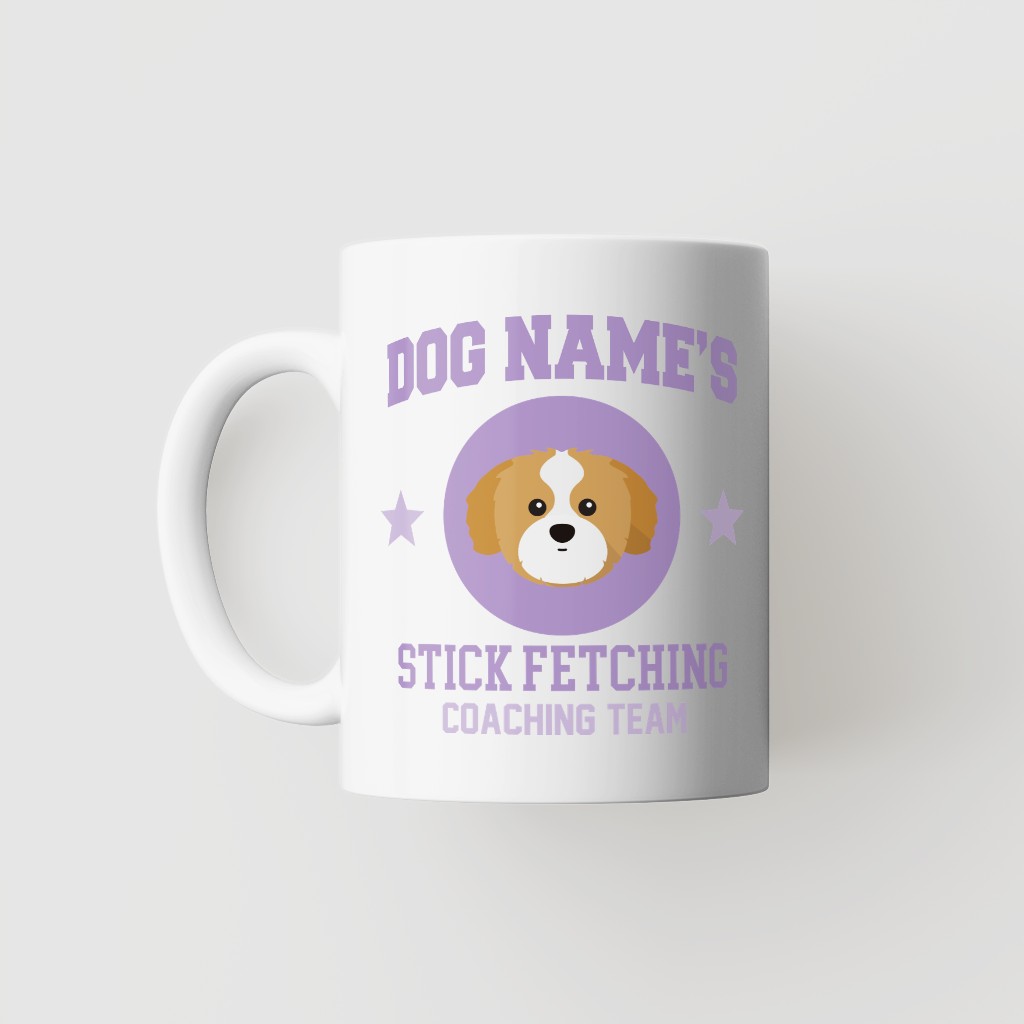 Stick Fetching Coaching Team: Personalized {breedFullName} Mug