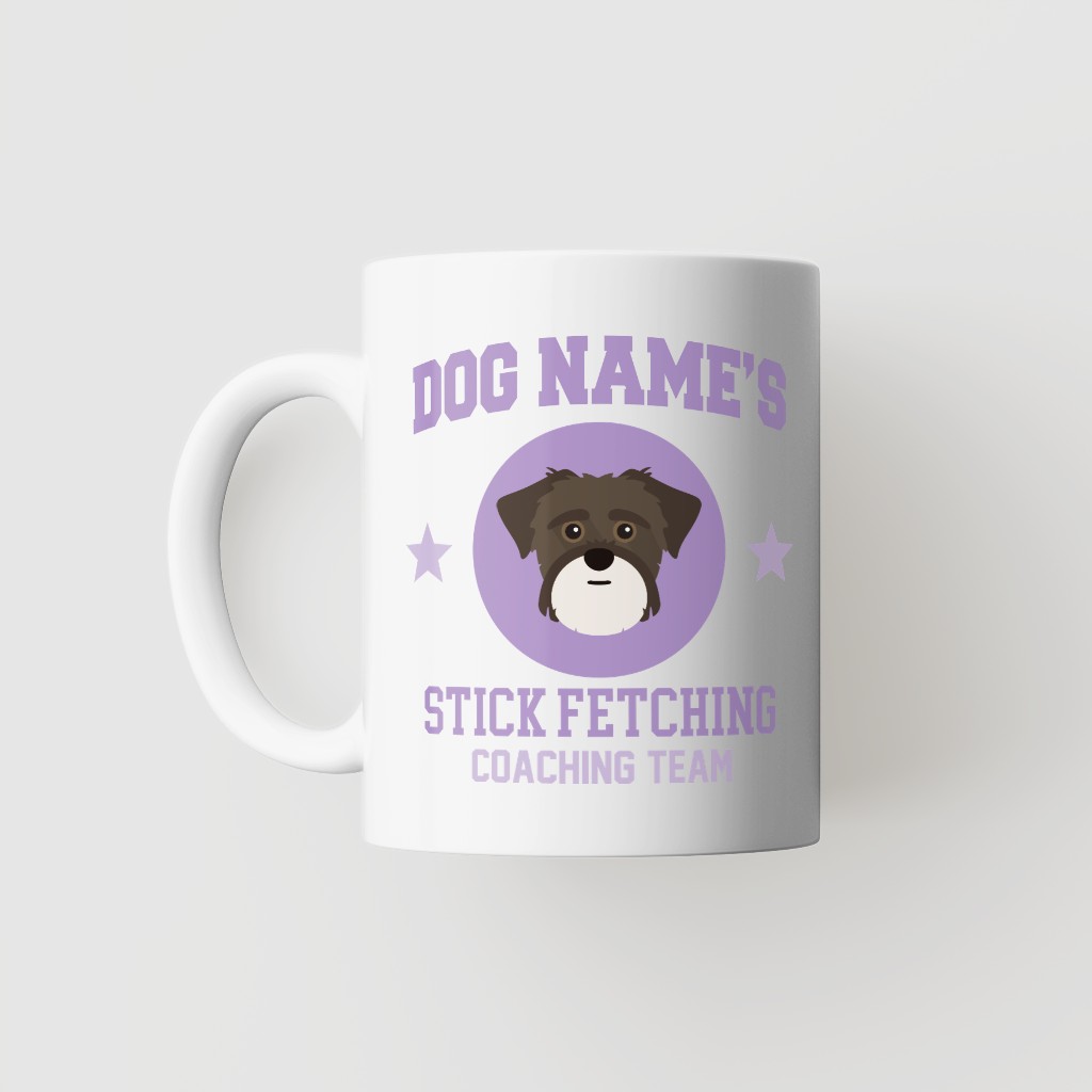 Stick Fetching Coaching Team: Personalized {breedFullName} Mug