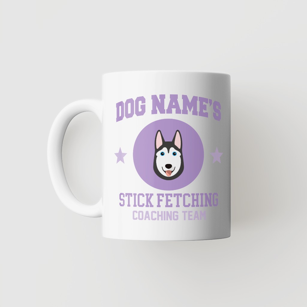 Stick Fetching Coaching Team: Personalized {breedFullName} Mug