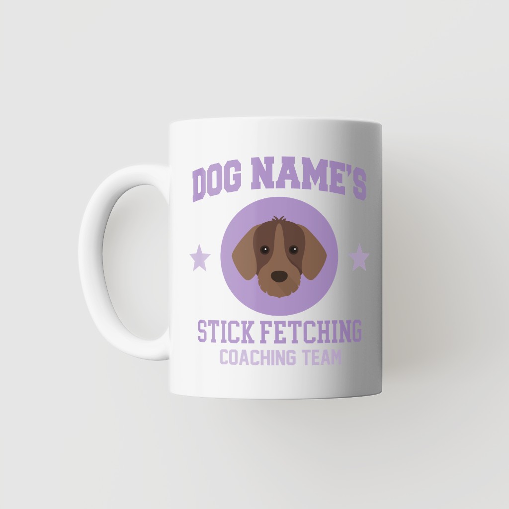 Stick Fetching Coaching Team: Personalized {breedFullName} Mug
