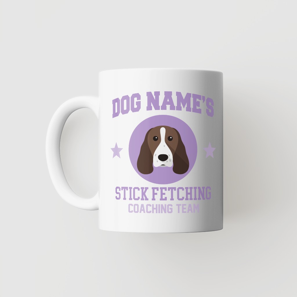 Stick Fetching Coaching Team: Personalized {breedFullName} Mug