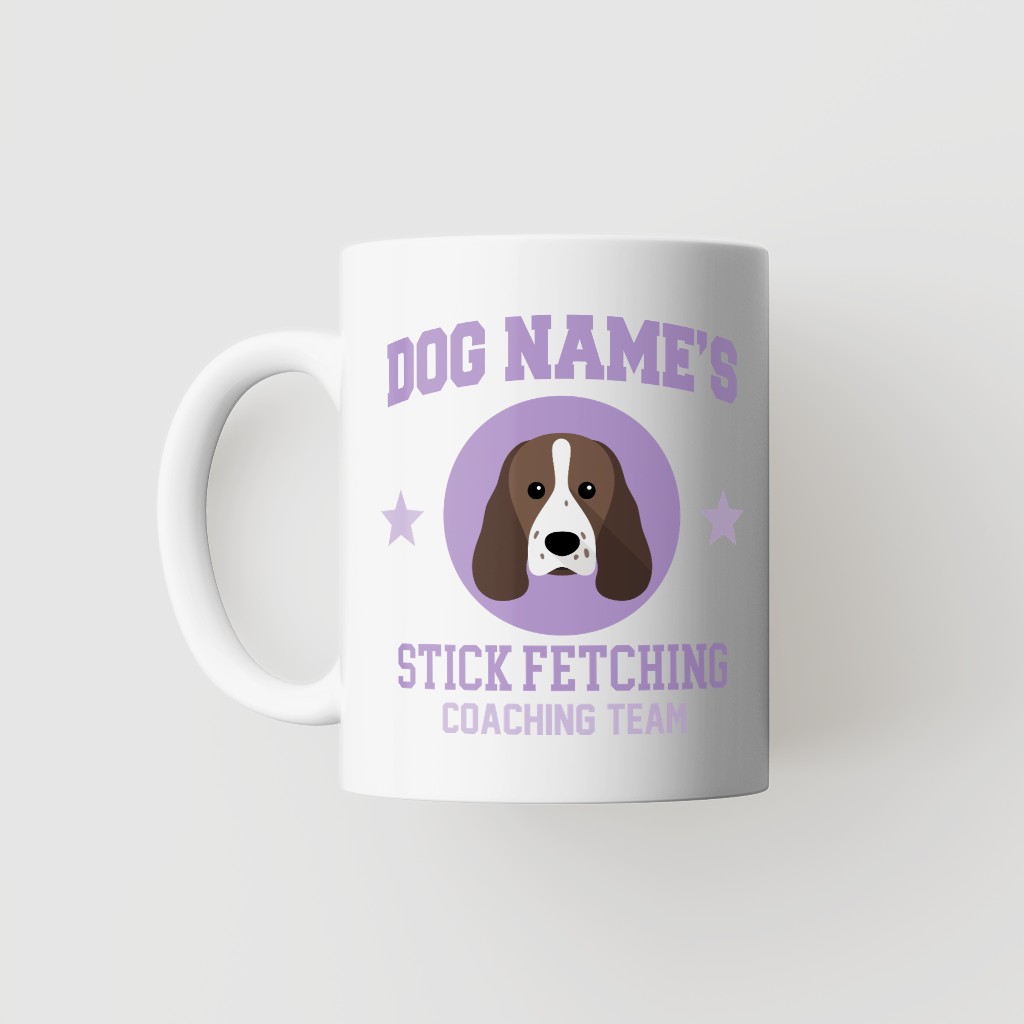 Stick Fetching Coaching Team: Personalized {breedFullName} Mug