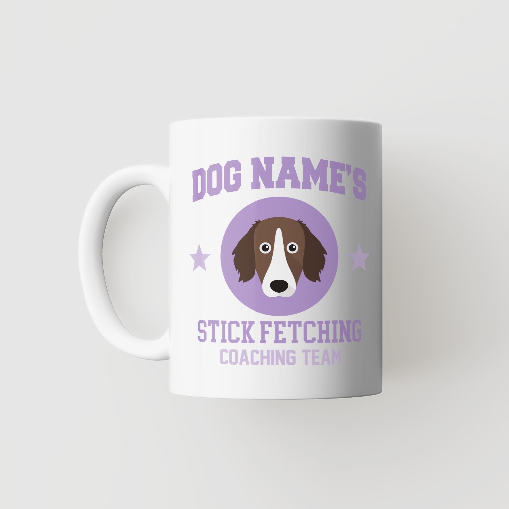 Stick Fetching Coaching Team: Personalized {breedFullName} Mug