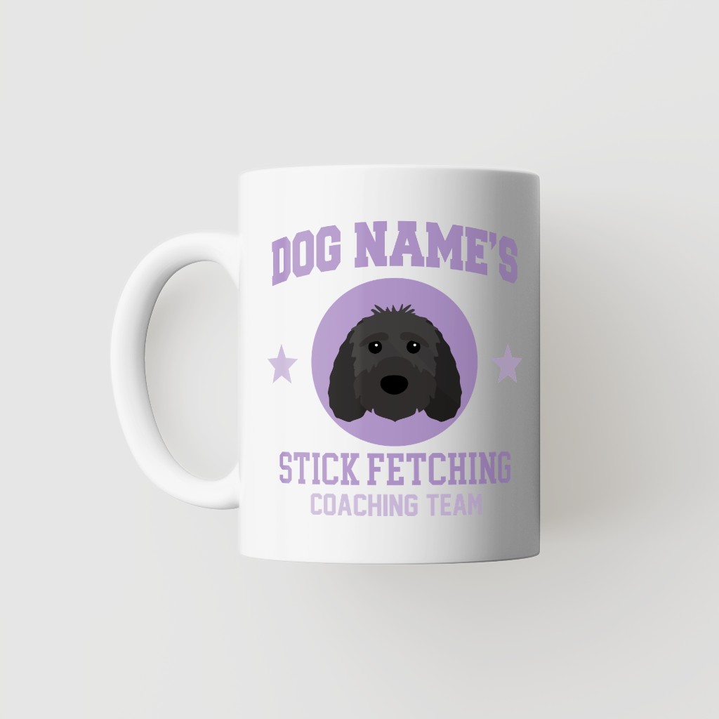 Stick Fetching Coaching Team: Personalized {breedFullName} Mug