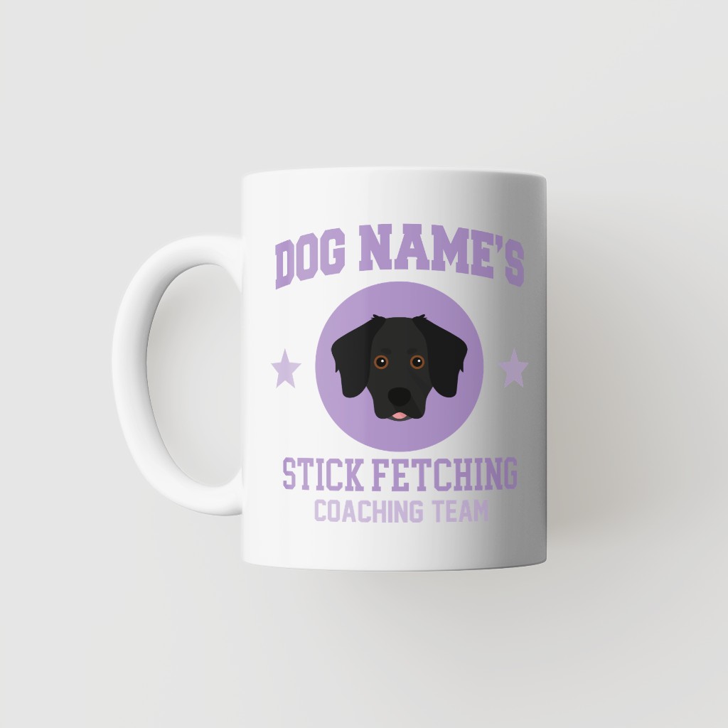 Stick Fetching Coaching Team: Personalized {breedFullName} Mug